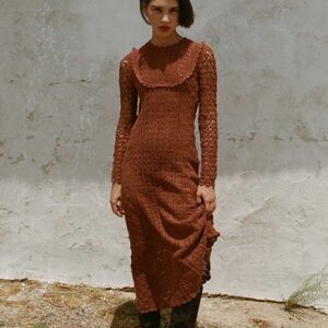 NWT Doen Heirloom Collection Crochet Dress L